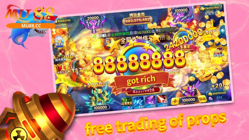 Bắn cá phát tài 3D là game sôi động với hình ảnh chân thực